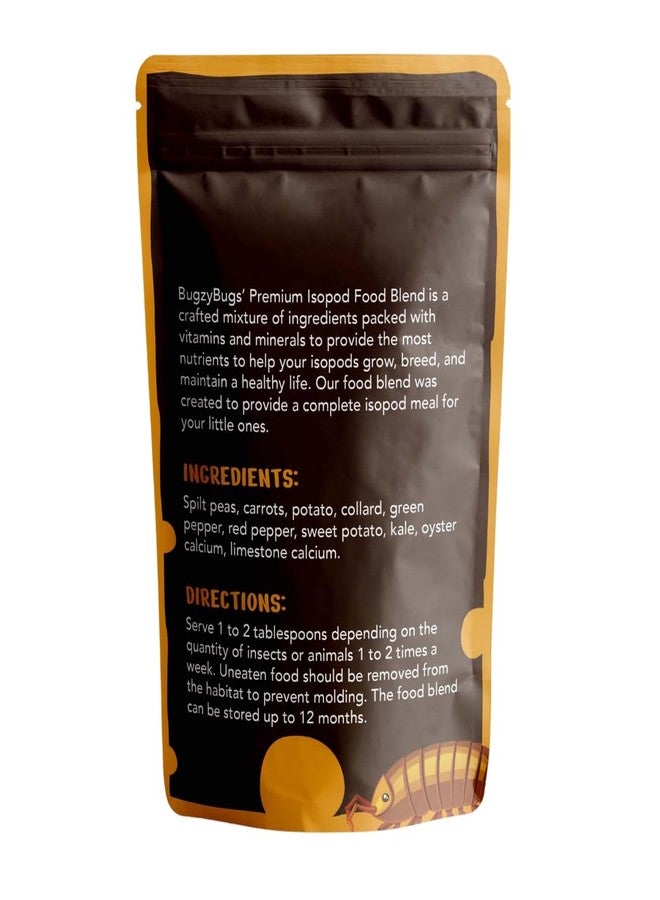 Bugzy Bugs Isoblend Premium Isopod Food Bundle Vegetable Dry Blend and Shrimp Treat Protein Rich Food Source for Feeders Insects Reptiles Invertebrates - Image 3